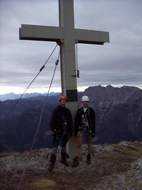 Erich und ich am Pfaffenstein Westgipfe, 1.865 m