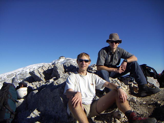 Ich und Robert am Südlichen Hohen Kopf, 2.875 m (29. Okt.)