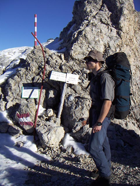 Robert in der Birgkarscharte, 2.847 m (29. Okt.)