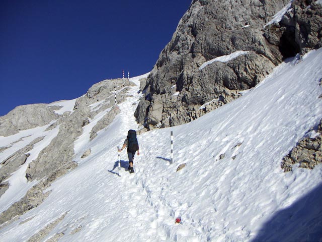 Robert zwischen Birgkarscharte und Hochkönig (29. Okt.)