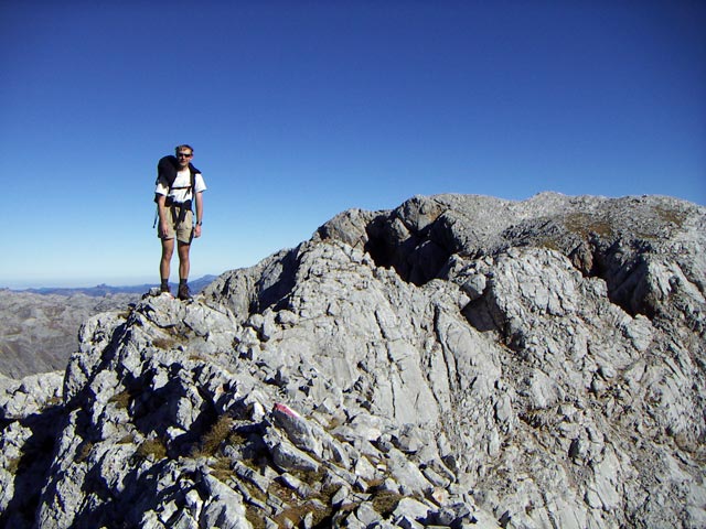 Ich auf Weg 401 zwischen Geigenschartl und Brandhorn (30. Okt.)