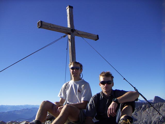 Ich und Robert am Brandhorn, 2.609 m (30. Okt.)