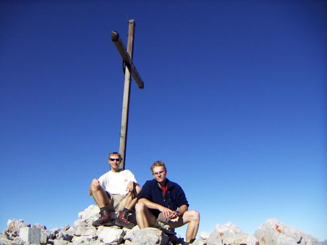 Ich und Robert am Selbhorn Südgipfel, 2.643 m (31. Okt.)