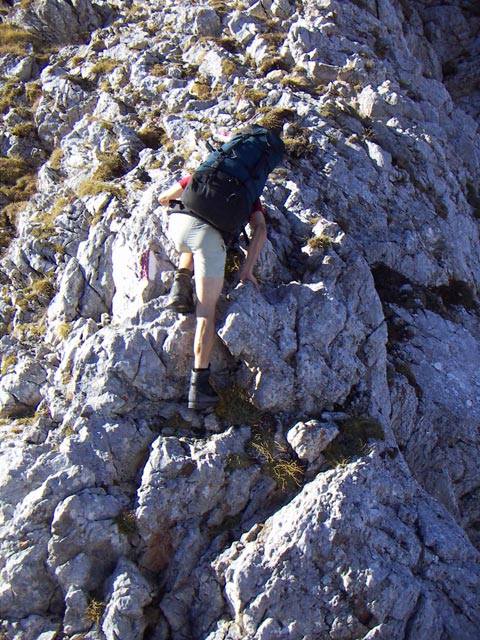 Robert zwischen Schönfeldnieder und Schönfeldspitze (31. Okt.)