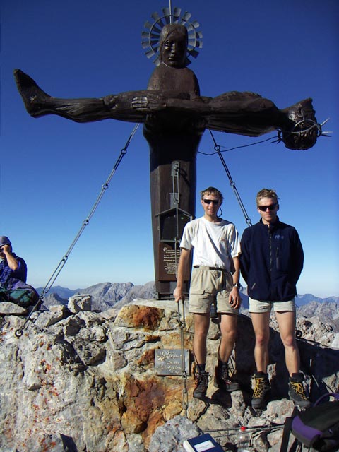 Ich und Robert auf der Schönfeldspitze, 2.653 m (31. Okt.)