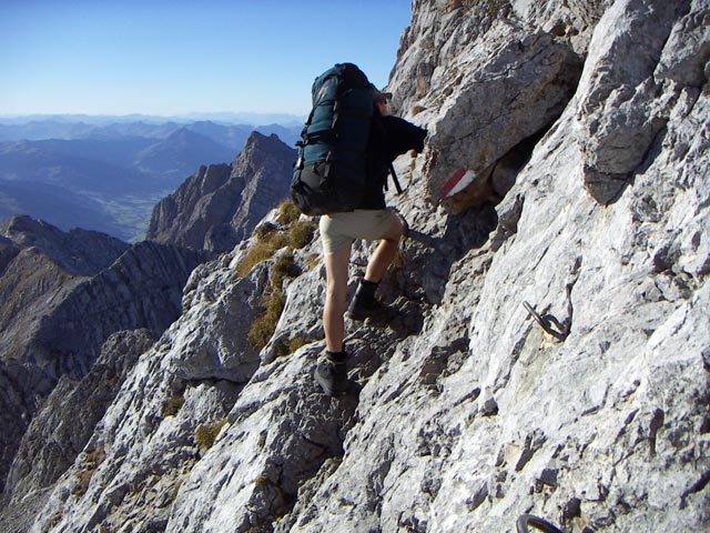 Robert zwischen Schönfeldspitze und Wurmscharte (31. Okt.)