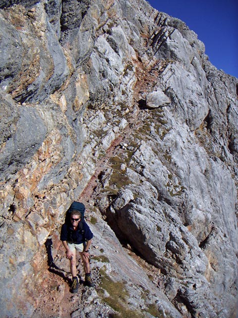 Robert zwischen Schönfeldspitze und Wurmscharte (31. Okt.)