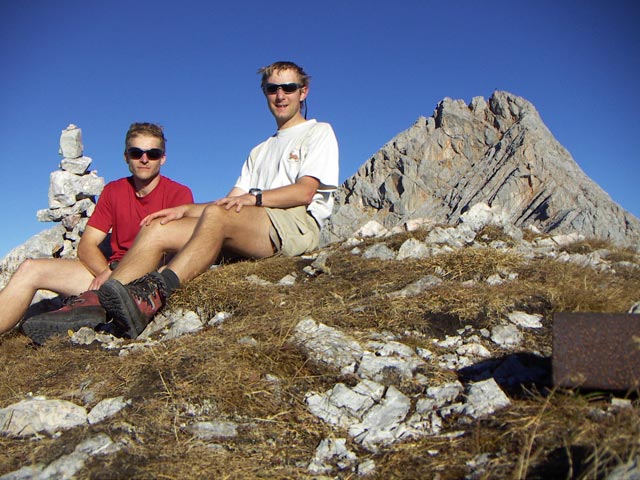 Robert und ich am Wurmkopf, 2.451 m (31. Okt.)