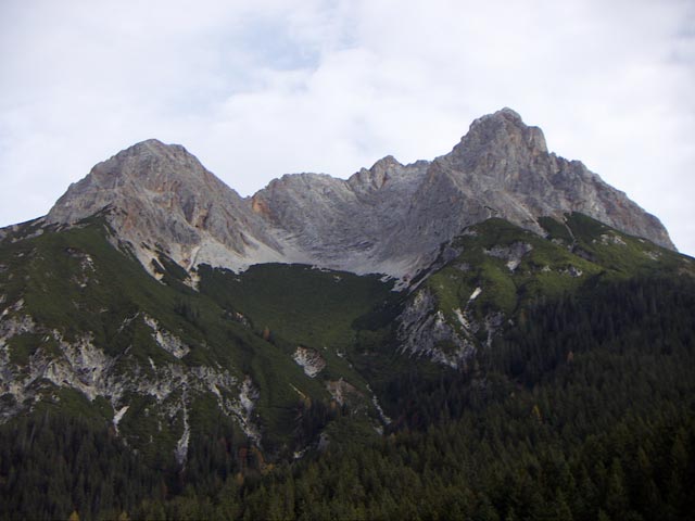 Persailhorn, Mitterhorn und Breithorn vom Bürgerberg aus (1. Nov.)