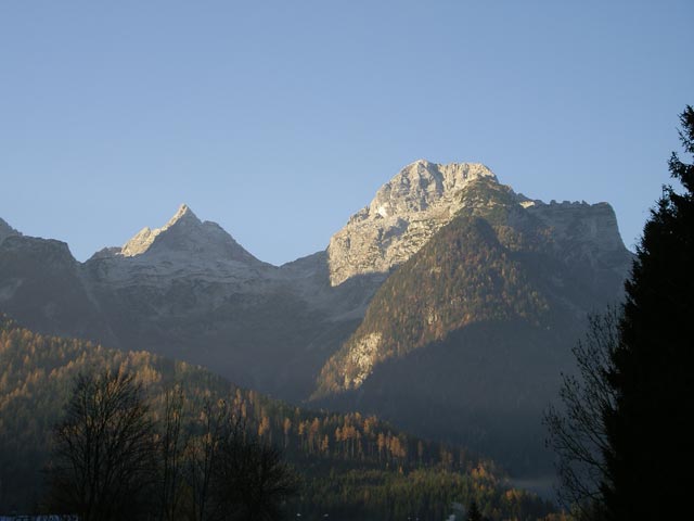 Gro&szlig;es Reifhorn und Breithorn von Lofer aus (12. Nov.)