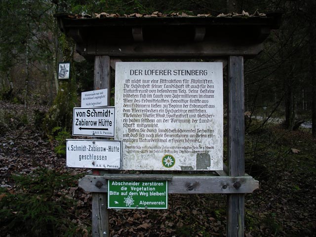 beim Parkplatz im Loferer Hochtal (12. Nov.)