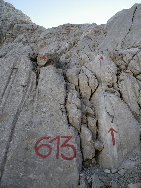 auf Weg 613 zwischen Gro&szlig;er Wehrgrube und Wehrgrubenjoch (12. Nov.)
