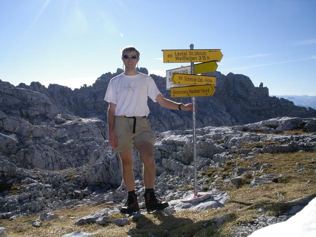 Ich am Wehrgrubenjoch, 2.218 m (12. Nov.)