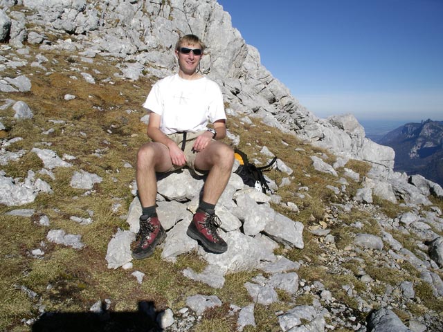 Ich am Wehrgrubenjoch, 2.218 m (12. Nov.)