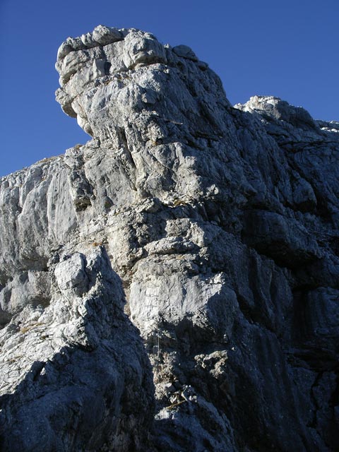 Klettersteig Nackter Hund: beim 'L&ouml;wen' (12. Nov.)