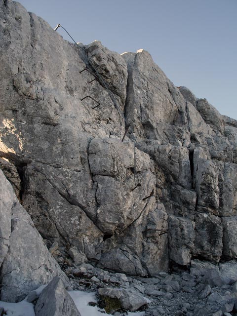 Klettersteig Nackter Hund: Ausstieg (12. Nov.)