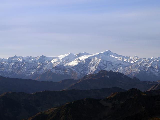 Alpenhauptkamm vom Mitterhorn aus (13. Nov.)