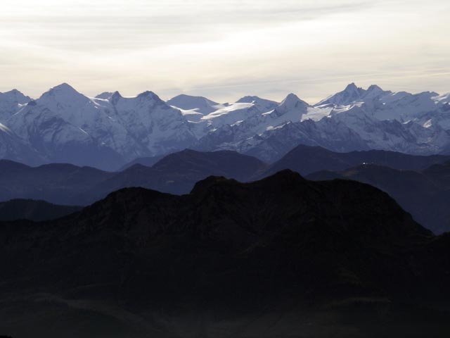 Alpenhauptkamm vom Schaflegg aus (13. Nov.)
