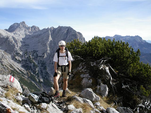 Ich am Weg 612 'Nuaracher Höhenweg' zwischen Seehorn und Ulrichshörndl (13. Nov.)