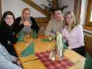 Anika, Mario, Michael und Tanja im Heurigen Restaurant Doppler