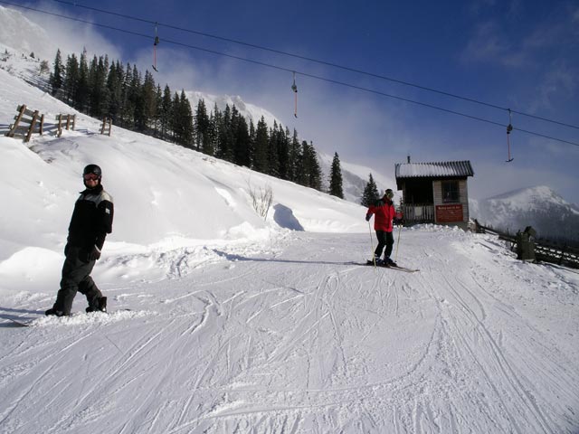 Markus bei der Bergstation des Brunnalmlifts, 1.440 m