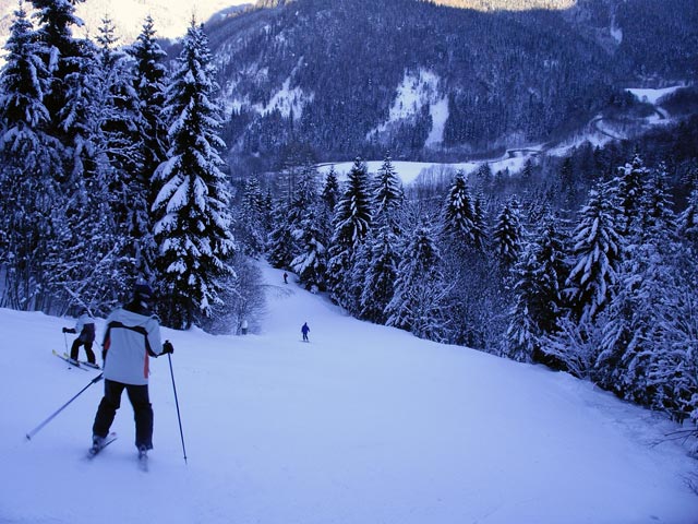 Daniela auf der Abfahrt des Reidl-Lifts 5