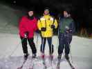 Brigitte, Thomas und Christian auf der Weltcup-Piste Panorama