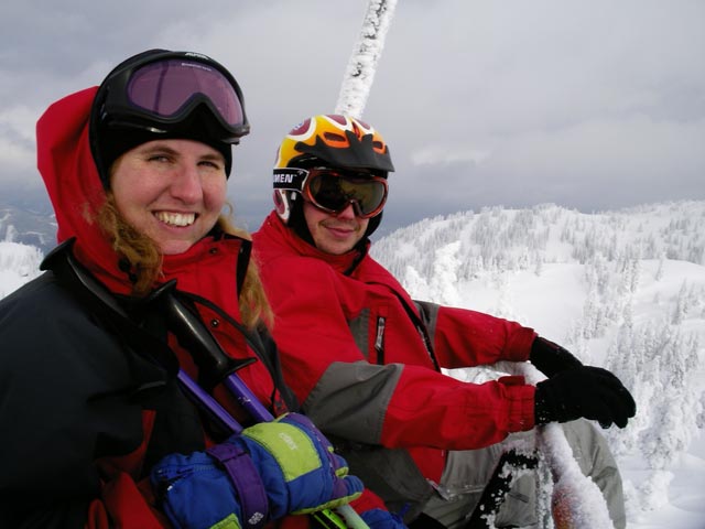 Sonja und Peter am 4er Sessellift Leckerplan