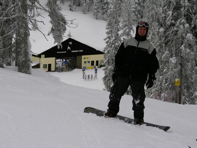 Markus bei der Talstation des 2er Sessellifts Gro&szlig;es Kar