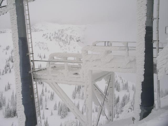 Bergstation des 4er Sessellifts Häsing (31. Dez.)