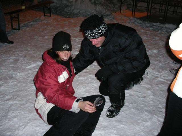 Romy und Andreas bei Syki's Schirmbar (1. J&auml;n.)