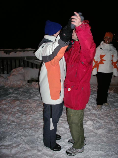 Daniela, Christoph und Doris bei Syki's Schirmbar (1. J&auml;n.)