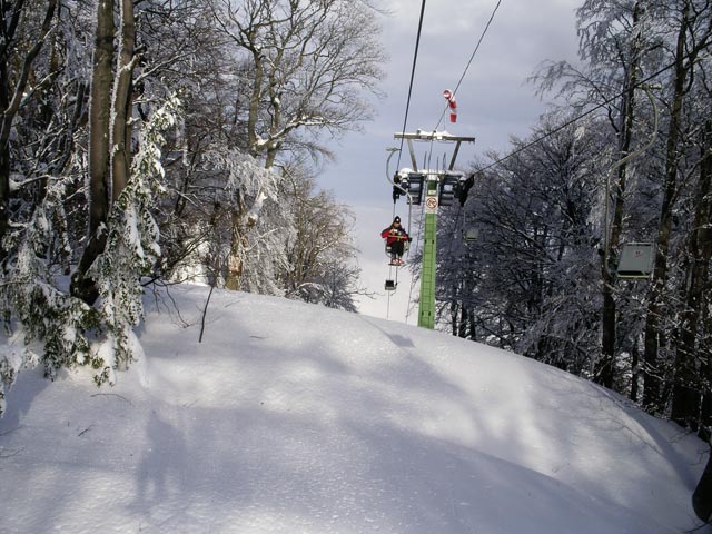 Sonja auf der Bergbahn Lilienfeld