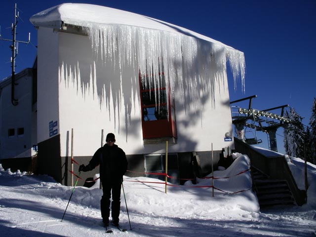 Erich bei der Bergstation der Doppelsesselbahn Gabühel, 1.620 m