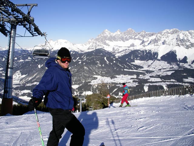 Erich bei der Bergstation des Hochwurzen Fun Jet