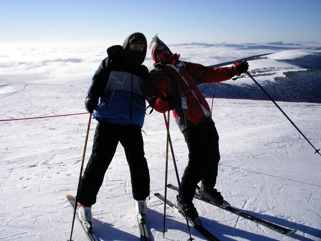 Georg und Daniel bei der Bergstation der Steinbachalmbahn