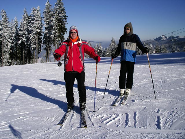 Daniel und Georg FIS-Abfahrt Kaltenbach
