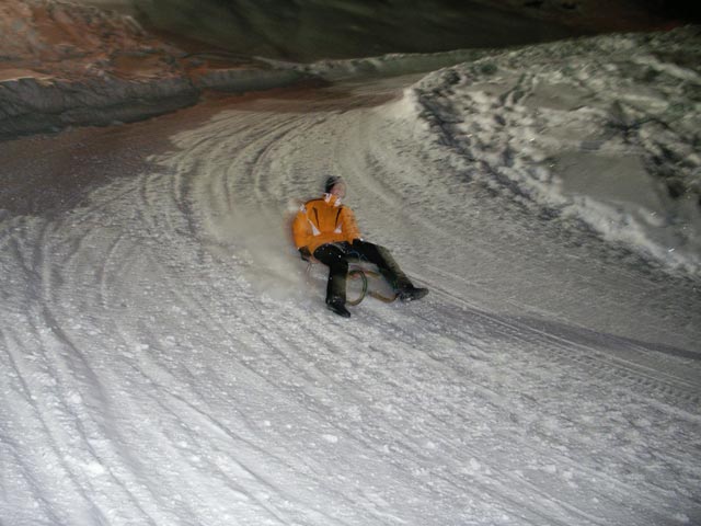 Andrea auf der Zau[:ber:]g Erlebnis-Rodelbahn