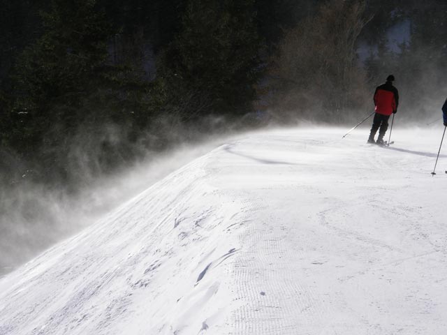 bei der Bergstation der Salamander Sesselbahn