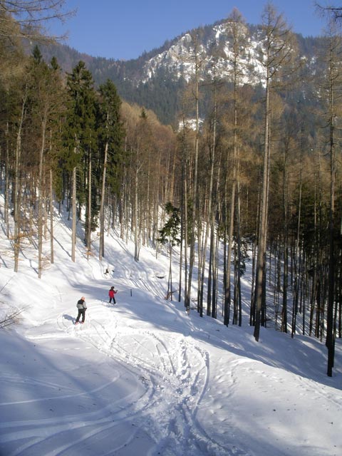 Josef und Sonja auf der Schöllerabfahrt