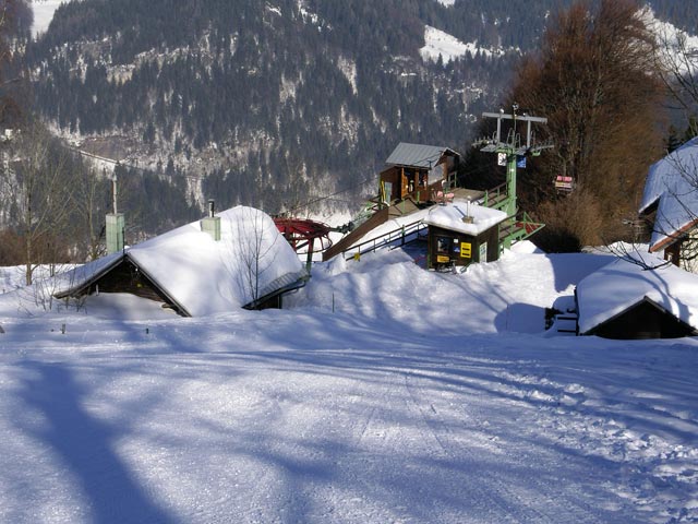 Bergstation der Doppelsesselbahn Eibl