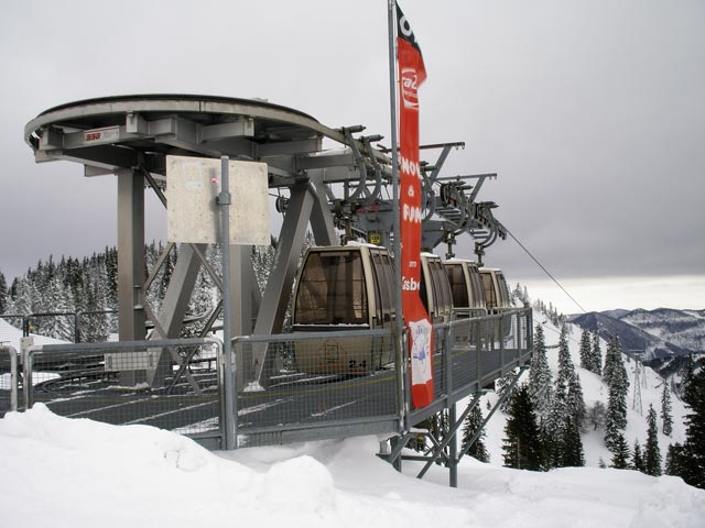 Bergstation der Gondelbahn Kasbergalm