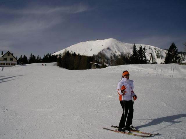 Doris auf der Talabfahrt