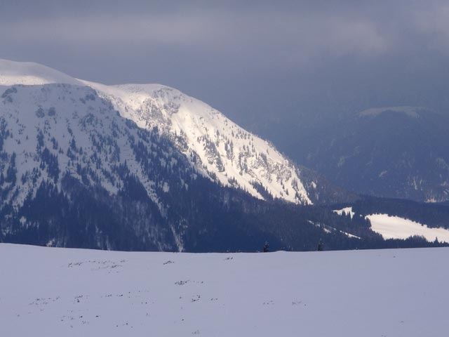 von der Bergstation der Dreisesselbahn Bürgeralm Richtung Norden