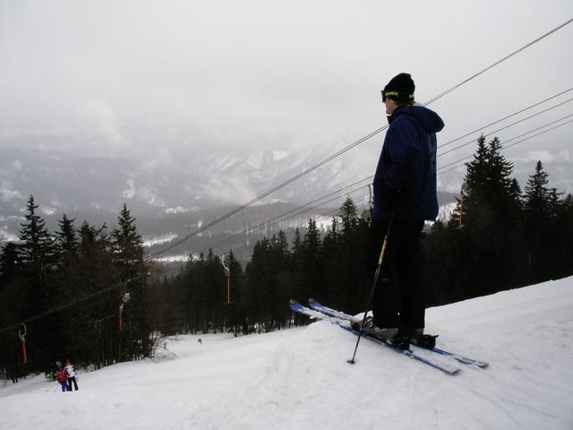 Erich bei der Bergstation der Gipfellifte