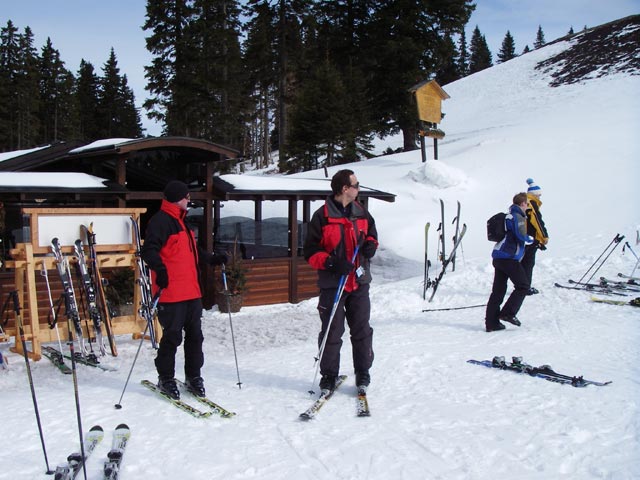 Harald, Franz und Florian bei der Schwaigerhütte