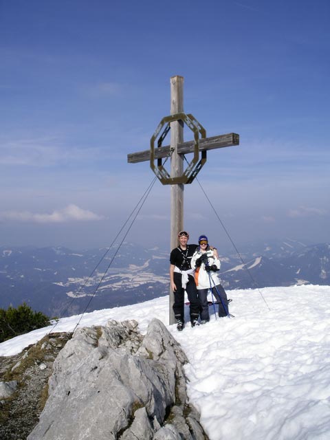 Ich und Daniela auf der Gemeindealpe, 1.626 m