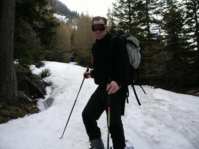 Erich zwischen Almgatterl und Sparbacherhütte