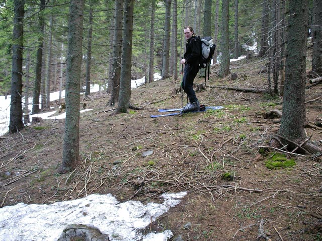 Erich zwischen Almgatterl und Sparbacherhütte