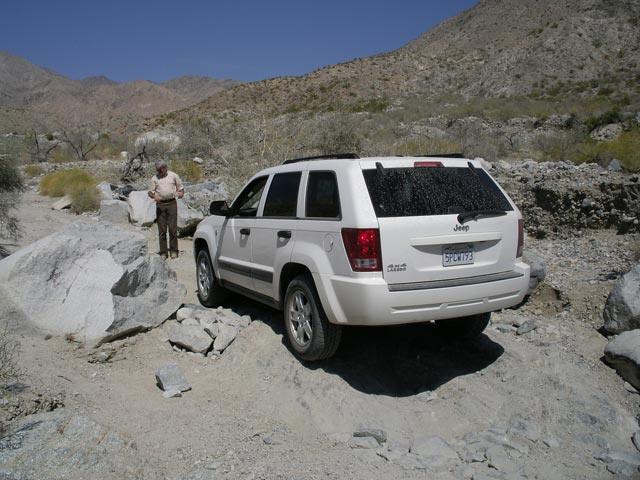 Herwig am Berdoo Canyon Jeep Trail im Joshua Tree National Park (10. Mai)